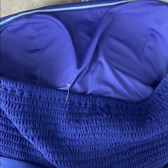 Hot and‎ Delicious Women's Blue Hi Low Fitted Padded Maxi Dress Medium - Picture 9 of 11